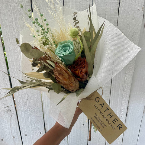 Dried Flower Bouquet | Aqua Marine Pistachio
