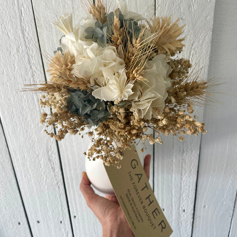 Dried Flower Arrangement | Pewter