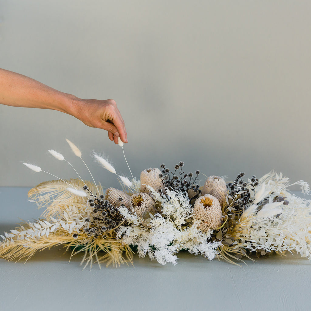 Wedding Table Centrepiece | Blanc de Blanc - Gather Australia 